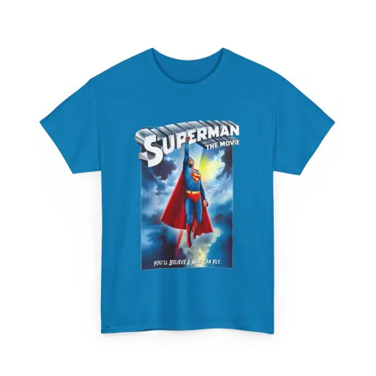 Superman The Movie T-Shirt - DC Comics - Man of Steel - Christopher Reeve 1978