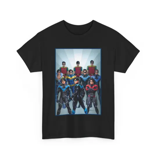 Nightwing Through the Ages T-Shirt - Nicola Scott Art - Dick Grayson - DC Comics