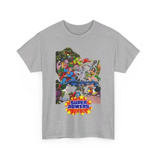 Discover Super Powers T-Shirt - DC Comics Kenner Toy Line 1984 - Superman Batman Flash
