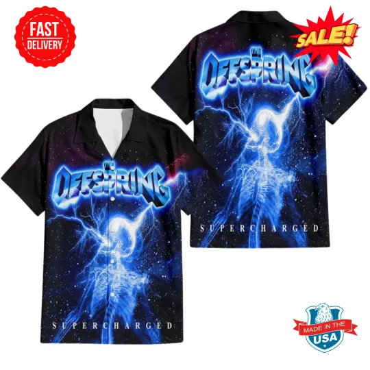 Discover The Offspring Supercharged Album Since 2024 Cover 2025 Summer Hawaiian Shirt