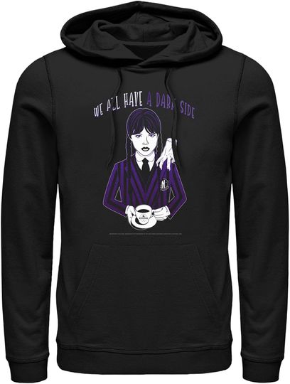 Fifth Sun Men's Wednesday We All Have a Dark Side Pull Over Hoodie