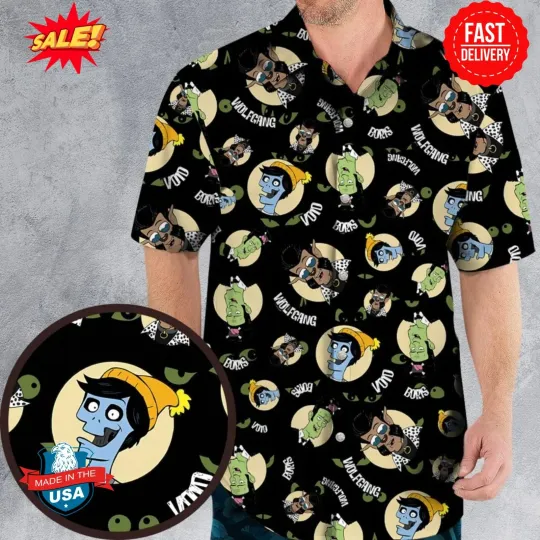 Discover Ghouligans Cartoon Hawaiian Shirt S-5XL