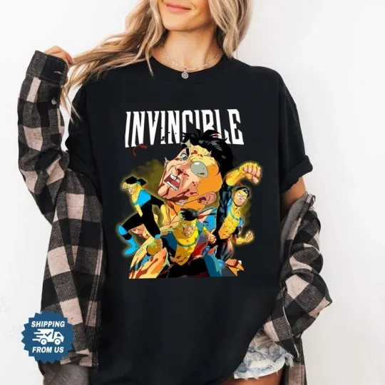 Discover Vintage Invincible Tv Show Shirt, Comic Book Tee For Fan, Superhero Tee Fan