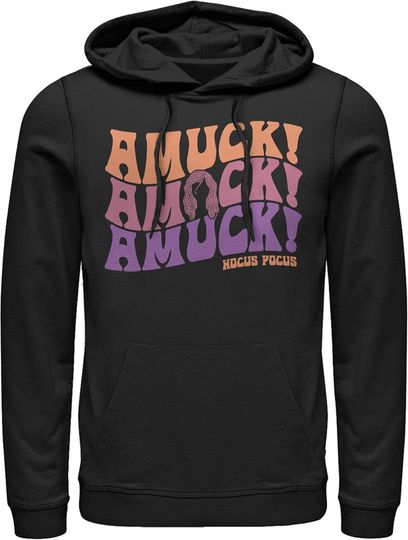 Fifth Sun Men's Hocus Pocus Amuck Phrase Pull Over Hoodie