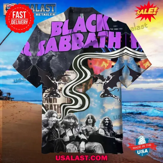 Discover Black Sabath Vintage Short Sleeve Hawaiian Shirt Special