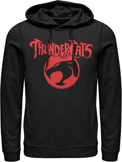 Fifth Sun Men's ThunderCats Classic Red Logo Emblem Pull Over Hoodie