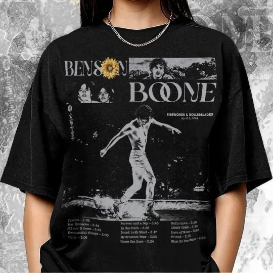 Discover Vintage Benson Boone Shirt, Album Tour, Benson Boone Bootleg 90S Graphic Tee