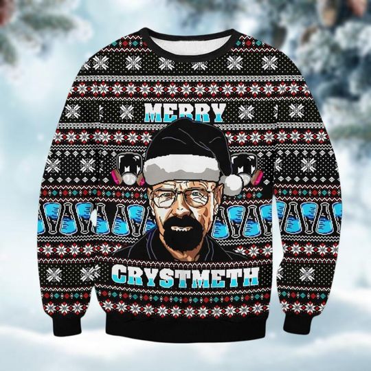 Breaking Bad Christmas Ugly Sweater, Walter White Xmas Sweater, Funny Meme Sweater, Heisenberg Sweatshirt, Bryan Cranston Gift