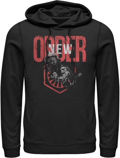 Discover Men's Star Wars: The Rise of Skywalker New Order Pull Over Hoodie