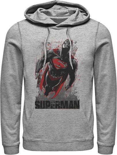 Discover Fifth Sun Men's Superman Flight Looking On Pull Over Hoodie