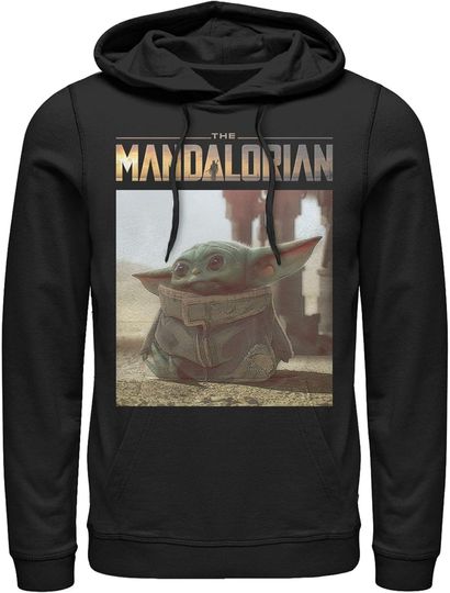 Men's Star Wars: The Mandalorian The Child Scene Pull Over Hoodie