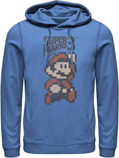Fifth Sun Men's Nintendo Super Mario Cartridge Cover Pull Over Hoodie