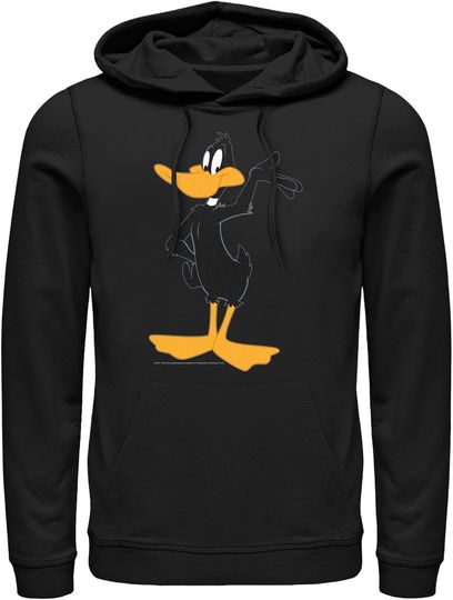 Fifth Sun Men's Looney Tunes Daffy Duck Pose Pull Over Hoodie
