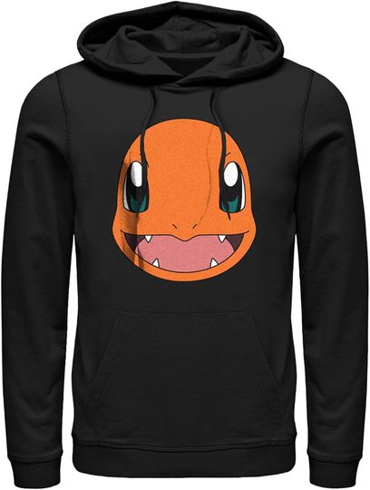 Fifth Sun Men's PKM Charmander Smile Pull Over Hoodie