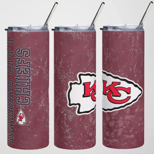 Kansas City Chiefs Tumbler Stainless Steel football Fan Gear
