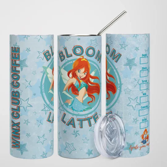 Discover Winx Club Bloom Latte Tumbler Gift Idea Coffee Ignite your magic
