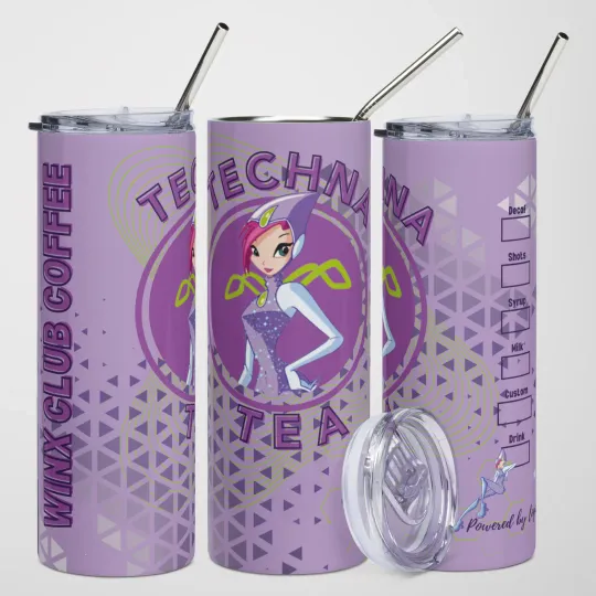 Discover Winx Club Techna Tea Tumbler Gift Idea Coffee Powered by logic