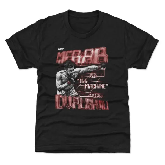 Discover UFC Merab Dvalishvili The Machine Black T-Shirt