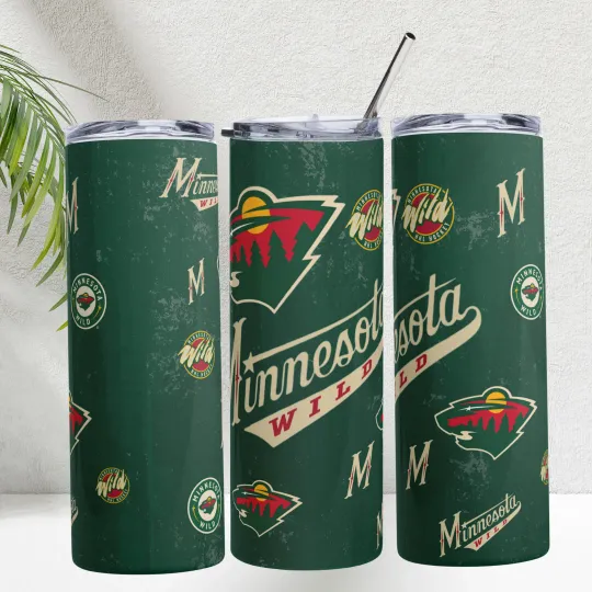 Discover Minnesota Wild NHL Tumbler 20oz Great Gift For Hockey Fan Hockey State