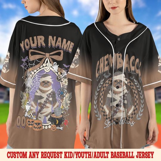 Discover Personalized Disney Star War Characters Halloween Baseball Jersey, Custom Youth Adult Disney Baseball Jersey, Disney Trip Matching SL1U14