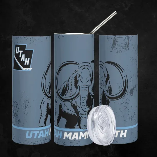 Discover Utah Mammoth TUSKS UP Tumbler Utah Hockey Club Fans Alternate Logo Gift
