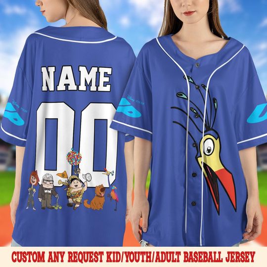 Discover Disney Up Movie Jersey, Pixar Up Characters Shirt, Disney Carl Birthday, Disney Ellie Baseball Jersey, Disney Carl And Ellie Shirt SL1U13