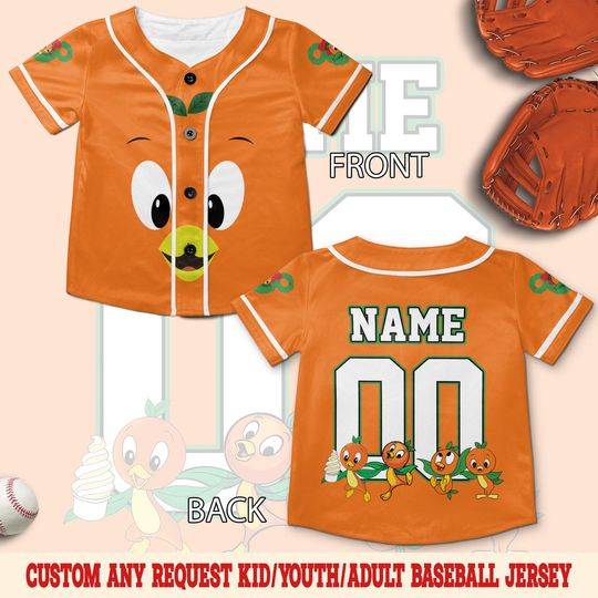 Discover Custom Disney Orange Bird Baseball Jersey, Funny Summer Bird Epcot Park, WDW Family Trip, Hello Sunshine Shirt, Baseball Lover Gift SL1U15