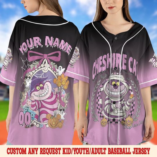 Discover Disney Personalized Alice In The Wonderland Baseball Jersey, Princess Alice And Cheshire Cat Baseball Jersey, Alice Baseball Shirt SL1U17