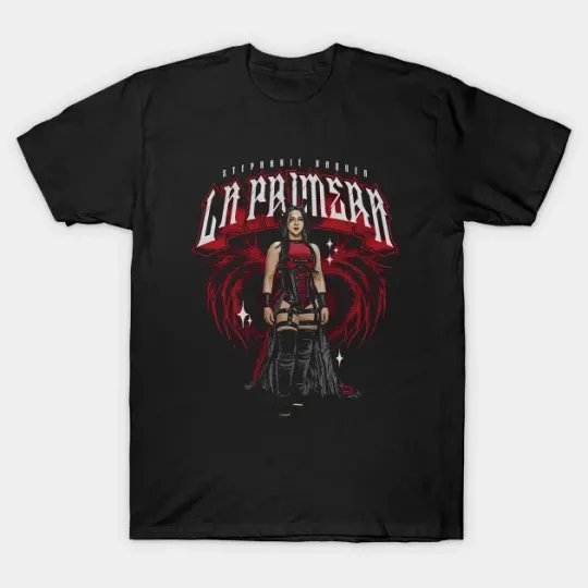 Discover Wrestling Entertainment Stephanie Vaquer La Primera Black T-Shirt