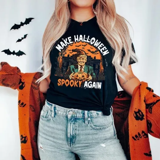 Discover Trump Make Halloween Spooky Again T-Shirt   Trump Make Halloween Great T-Shirt