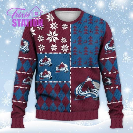 Discover CA Ugly Sweater Christmas, Ice Hockey Sweatshirt Pattern 3D All Over Print Hoodie, Shirt Xmas Full Print
