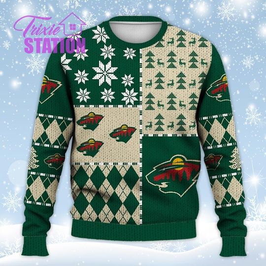 Discover MW Ugly Sweater Christmas, Ice Hockey Sweatshirt Pattern 3D All Over Print Hoodie, Shirt Xmas Full Print