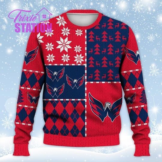 Discover WP Ugly Sweater Christmas, Ice Hockey Sweatshirt Pattern 3D All Over Print Hoodie, Shirt Xmas Full Print
