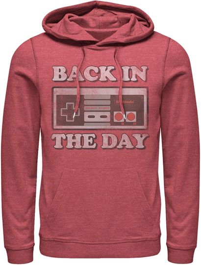 Discover Fifth Sun Men's Nintendo Back in Day NES Controller Pull Over Hoodie