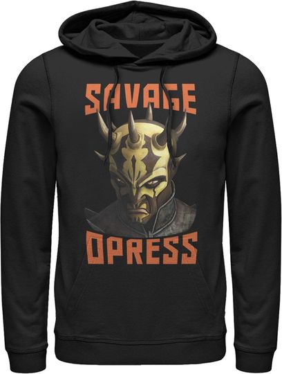 Men's Star Wars: The Clone Wars Savage Opress Big Face Pull Over Hoodie