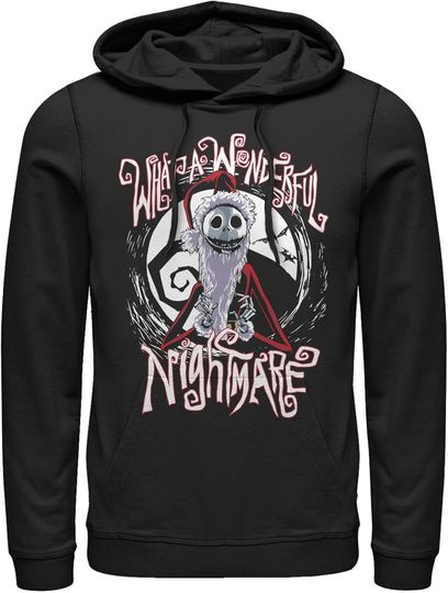 Discover Fifth Sun Men's The Nightmare Before Christmas What A Wonderful Santa Jack Pull Over Hoodie