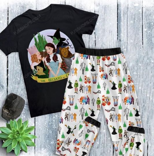 The Wizard of Oz Family Pajamas Set, Christmas Sleepwear, T-Shirt Pajama Set