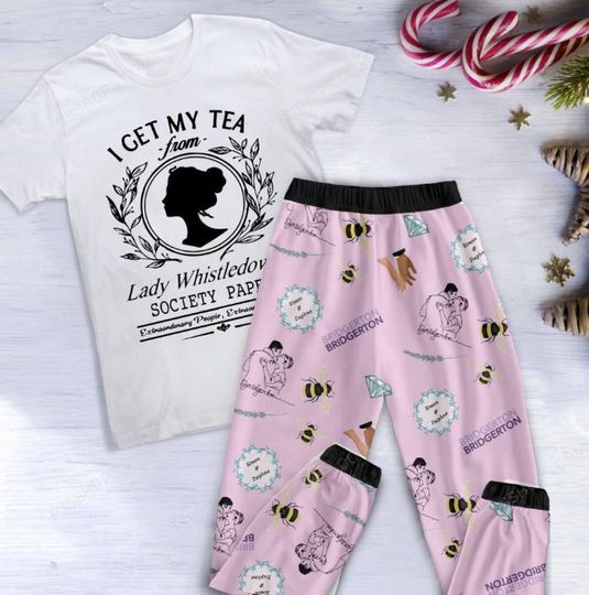 Discover Bridgerton Family Pajamas Set, Christmas Sleepwear, T-Shirt Pajamas for All Ages