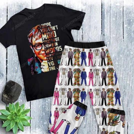 Elton John Pajamas Set, Family Pajamas, Christmas Family Pajama Set