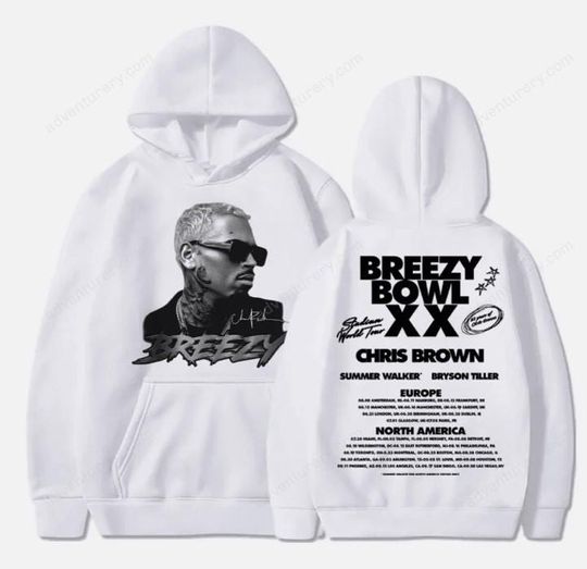 Chris Brown Breezy Bowl XX 2025 Tour Hoodie Unisex
