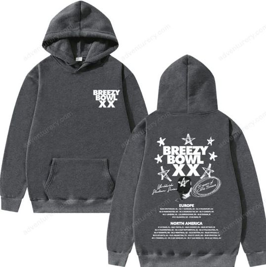 Chris Brown Breezy Bowl XX Tour 2025 Hoodie Men Women Double Sided Hooded