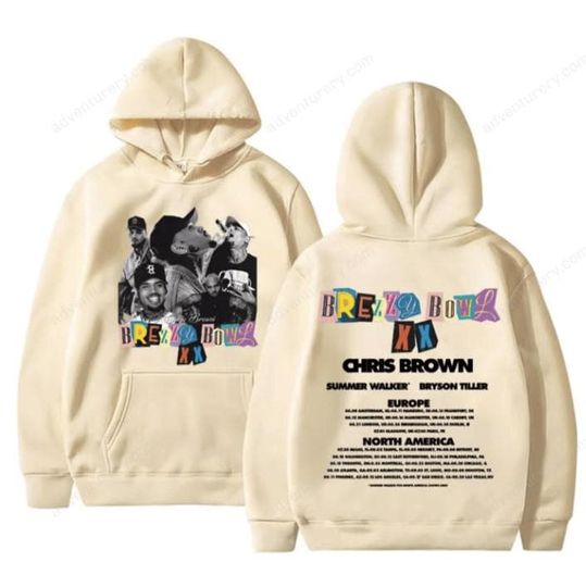 Chris Brown Breezy Bowl XX Tour 2025 Hoodie Men Fashion