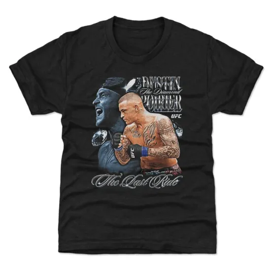 Discover UFC Dustin Poirier The Last Ride Black T-Shirt
