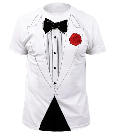 Discover Tuxedo White Prom Costume Party T-Shirt