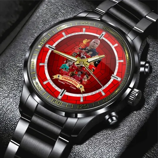 Discover Liverpool FC Black Stainless Steel Watch