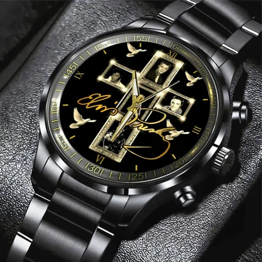 Discover Elvis Presley Black Stainless Steel Watch