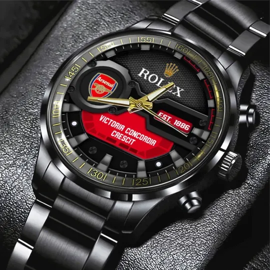 Discover Arsenal Black Stainless Steel Watch