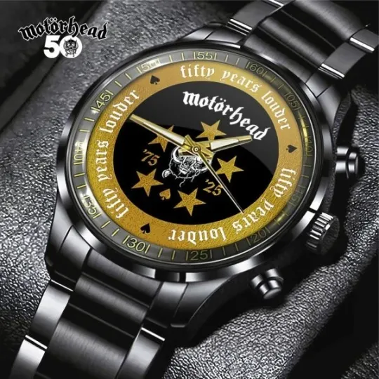 Discover Motörhead Band Black Stainless Steel Watch