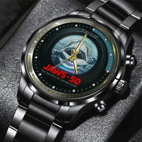 Discover Jaws Black Stainless Steel Watch