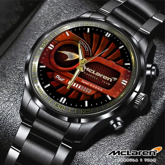 Discover McLaren Black Stainless Steel Watch